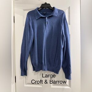 Croft & Barrow Men's Classic Blue Sweater